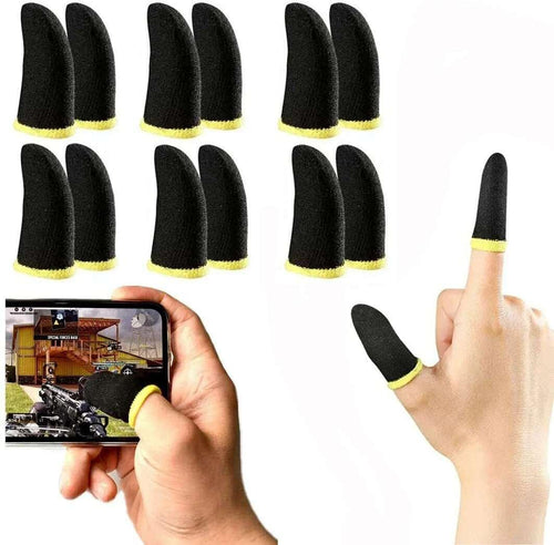 10-pack anti-sweat ultra-thin gaming finger sleeves for mobile touchscreen devices in UK