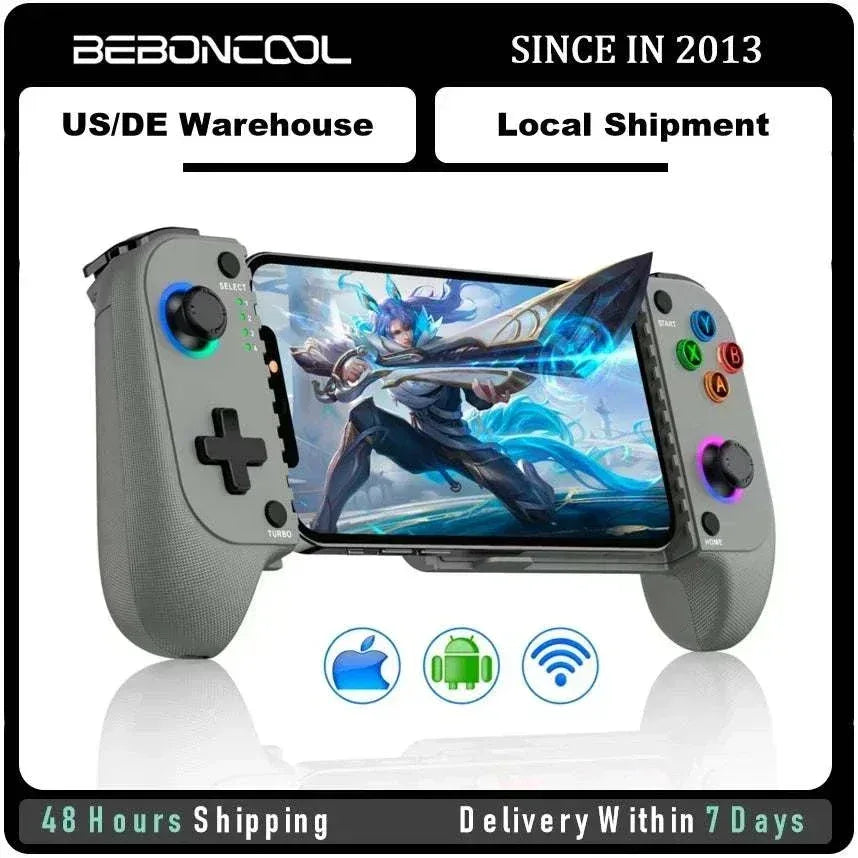 BEBONCOOL MC103 Type-C gamepad with Hall Effect joysticks for precise mobile gaming on Android devices