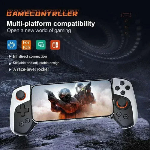 JK03 Telescopic Controller wireless mobile gaming controller with telescopic arms and Bluetooth connectivity