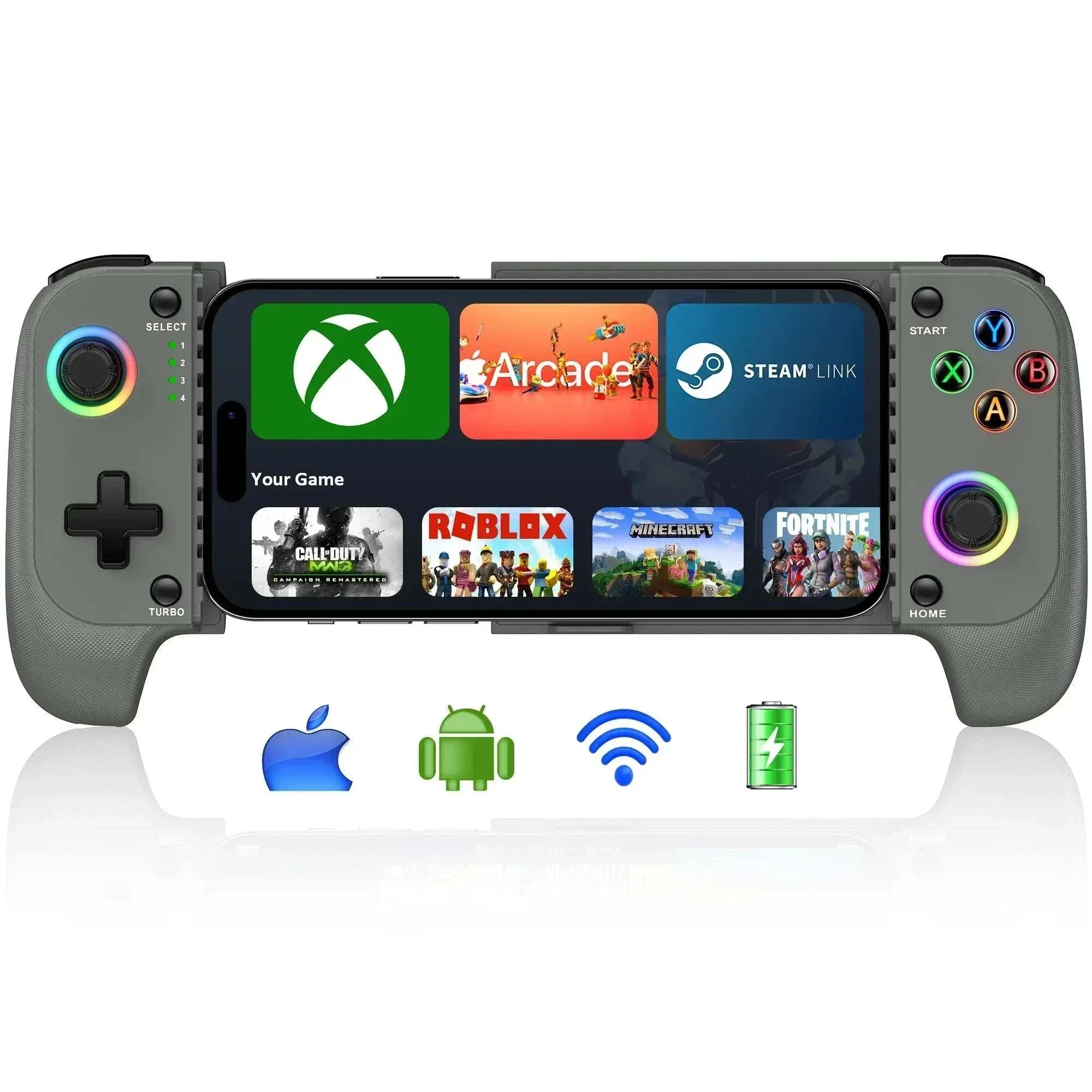 BEBONCOOL MC103 mobile gaming gamepad with Hall Effect joysticks and Type-C connection for Android phones